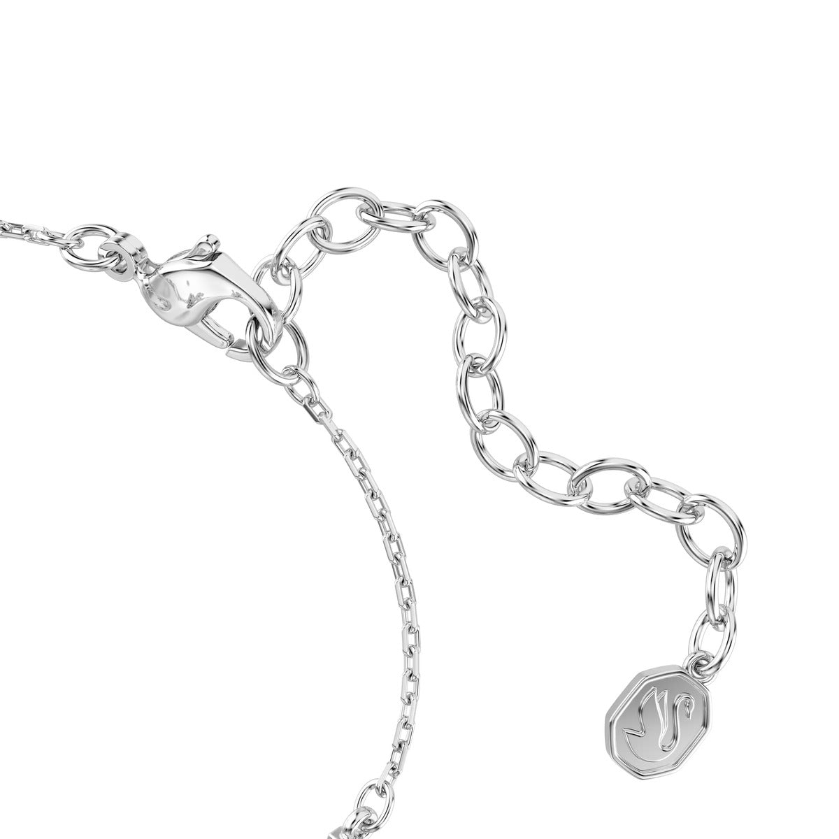 Swarovski Swan Silver White Mixed Cuts Swan White Bracelet