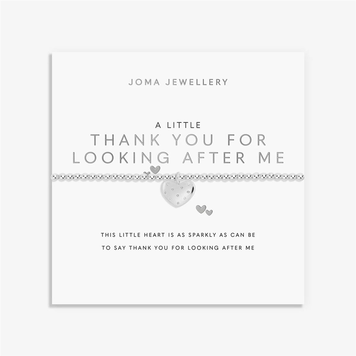 Joma A Little Thanks Looking After Me Heart Bracelet