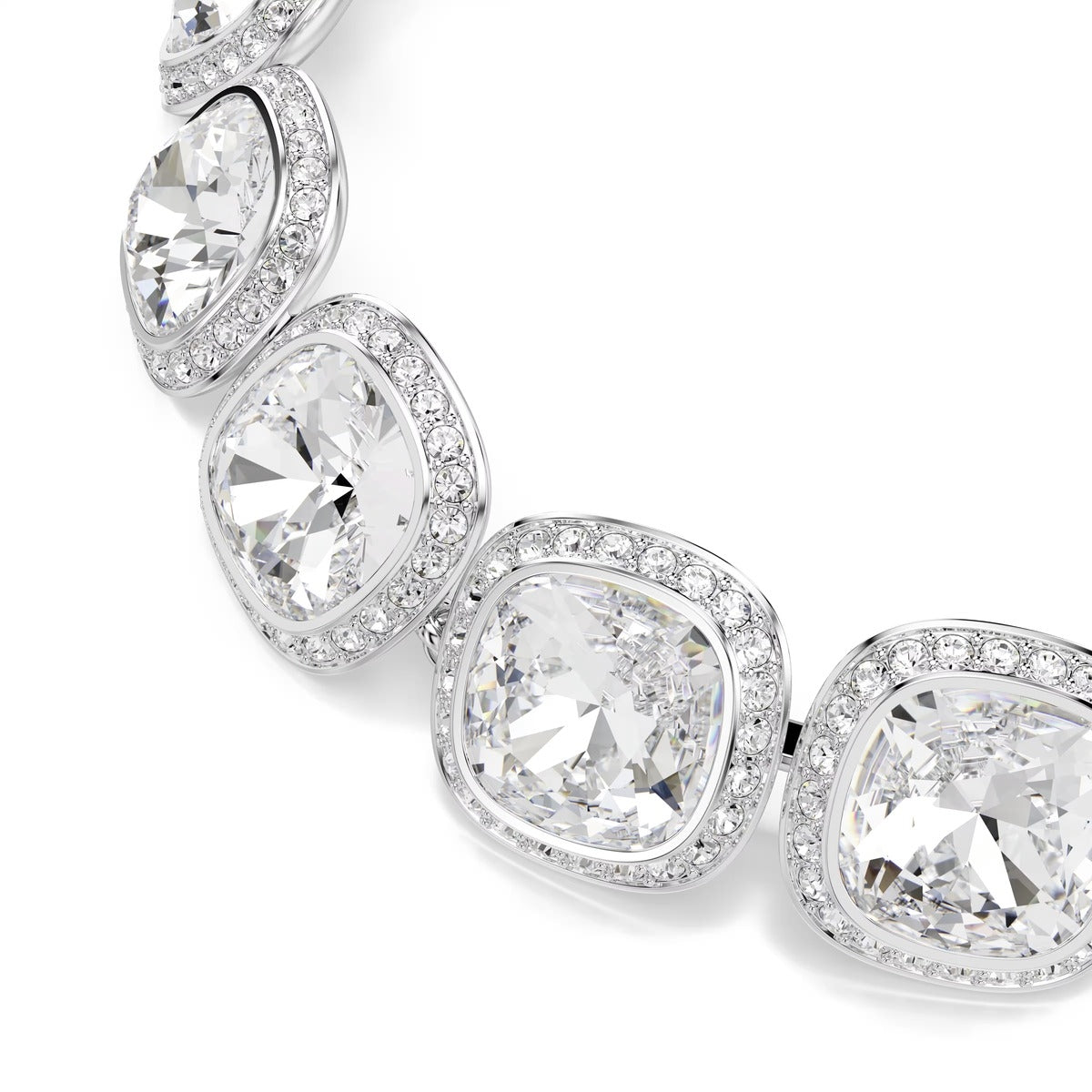 Swarovski Una Angelic Silver White Cushion Cut Bracelet