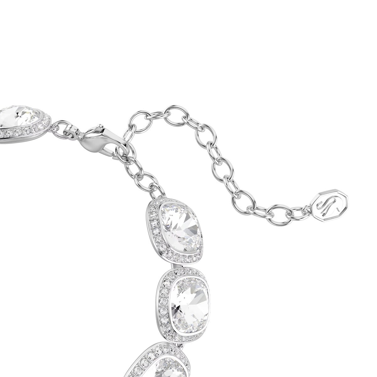 Swarovski Una Angelic Silver White Cushion Cut Bracelet