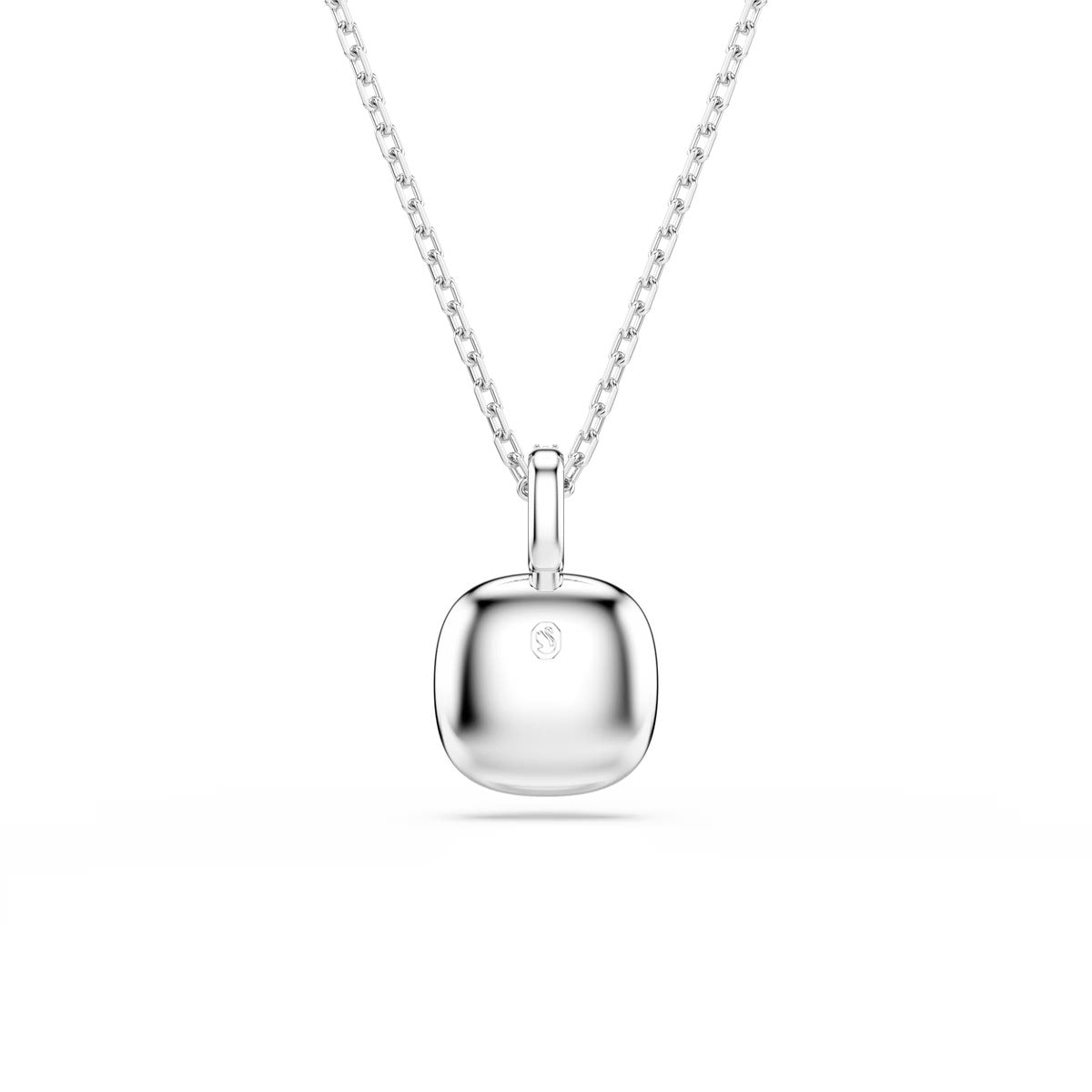 Swarovski Una Angelic Silver Cushion Cut White Necklace