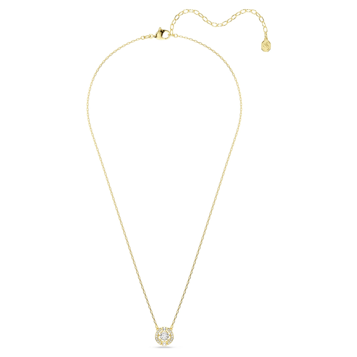 Swarovski Una Angelic Gold Mixed Cuts White Necklace