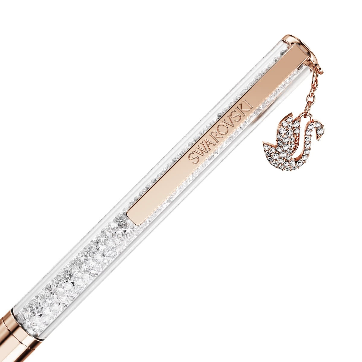 Swarovski Crystalline Rose Gold Swan Ballpoint Pen