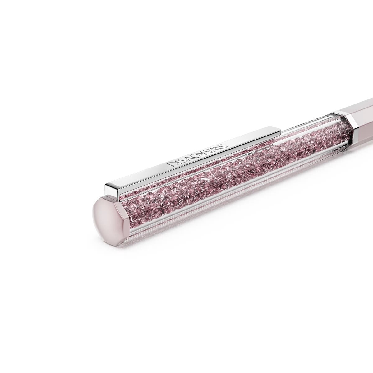 Swarovski Crystalline Chrome Plated Pink Lacquered Ballpoint Pen