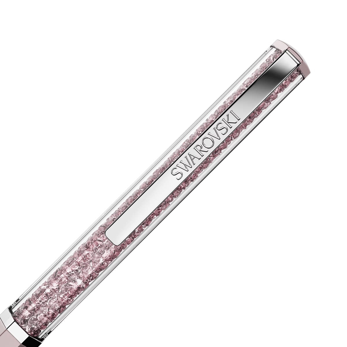 Swarovski Crystalline Chrome Plated Pink Lacquered Ballpoint Pen