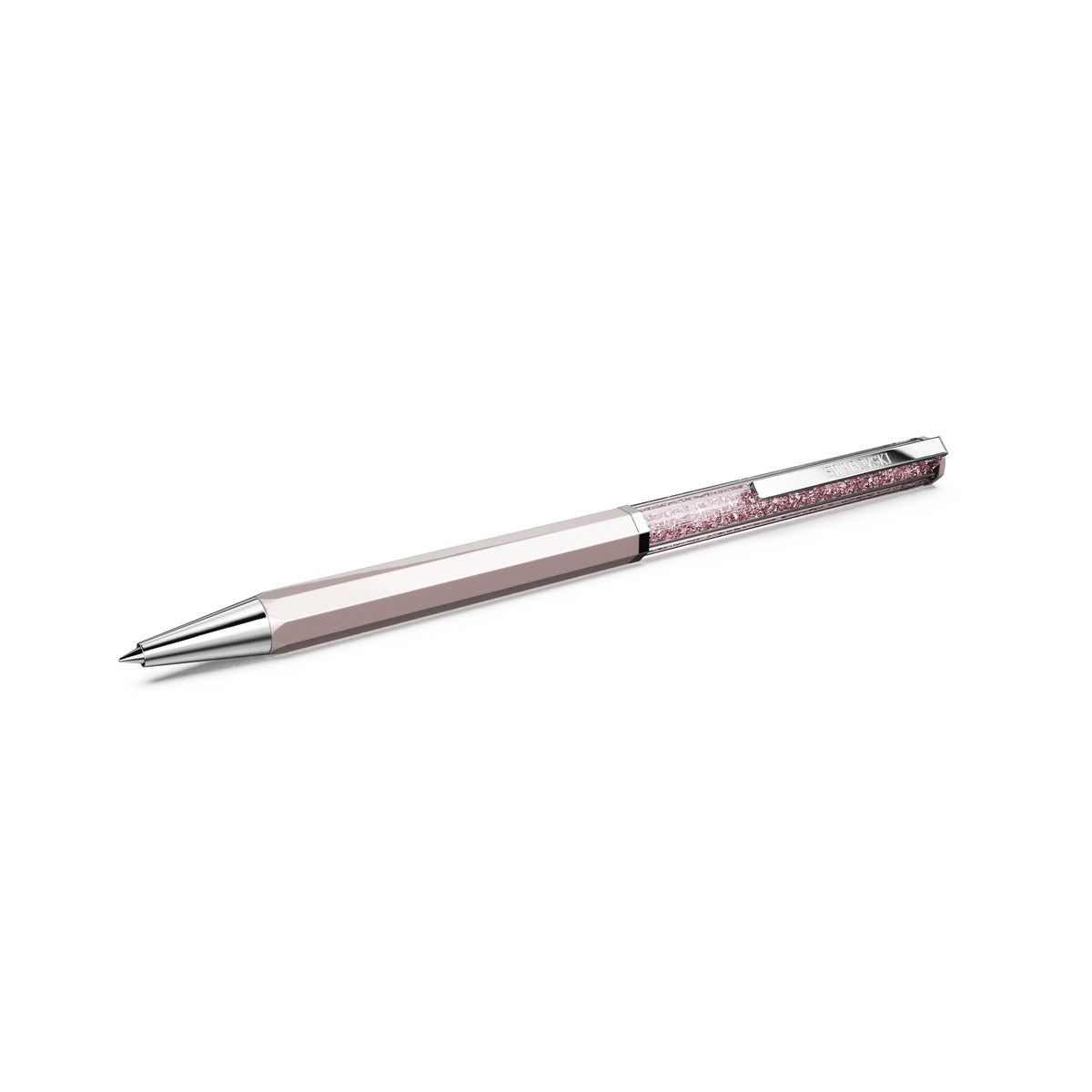 Swarovski Crystalline Chrome Plated Pink Lacquered Ballpoint Pen