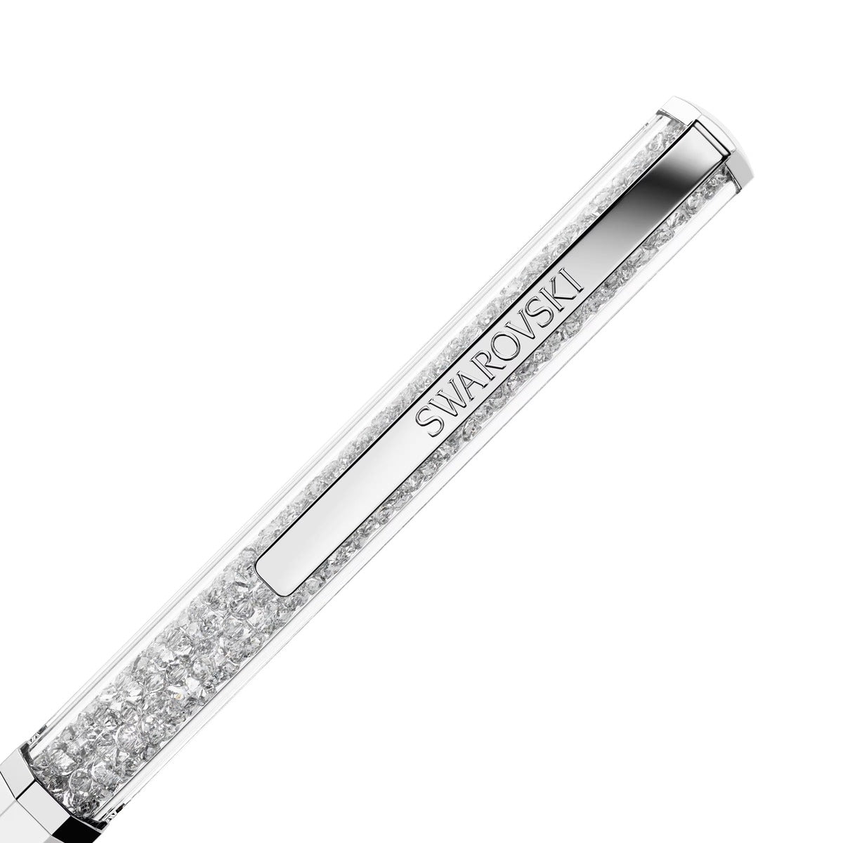 Swarovski Crystalline Chrome Plated White Lacquered Ballpoint Pen