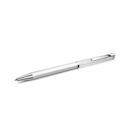 Swarovski Crystalline Chrome Plated White Lacquered Ballpoint Pen