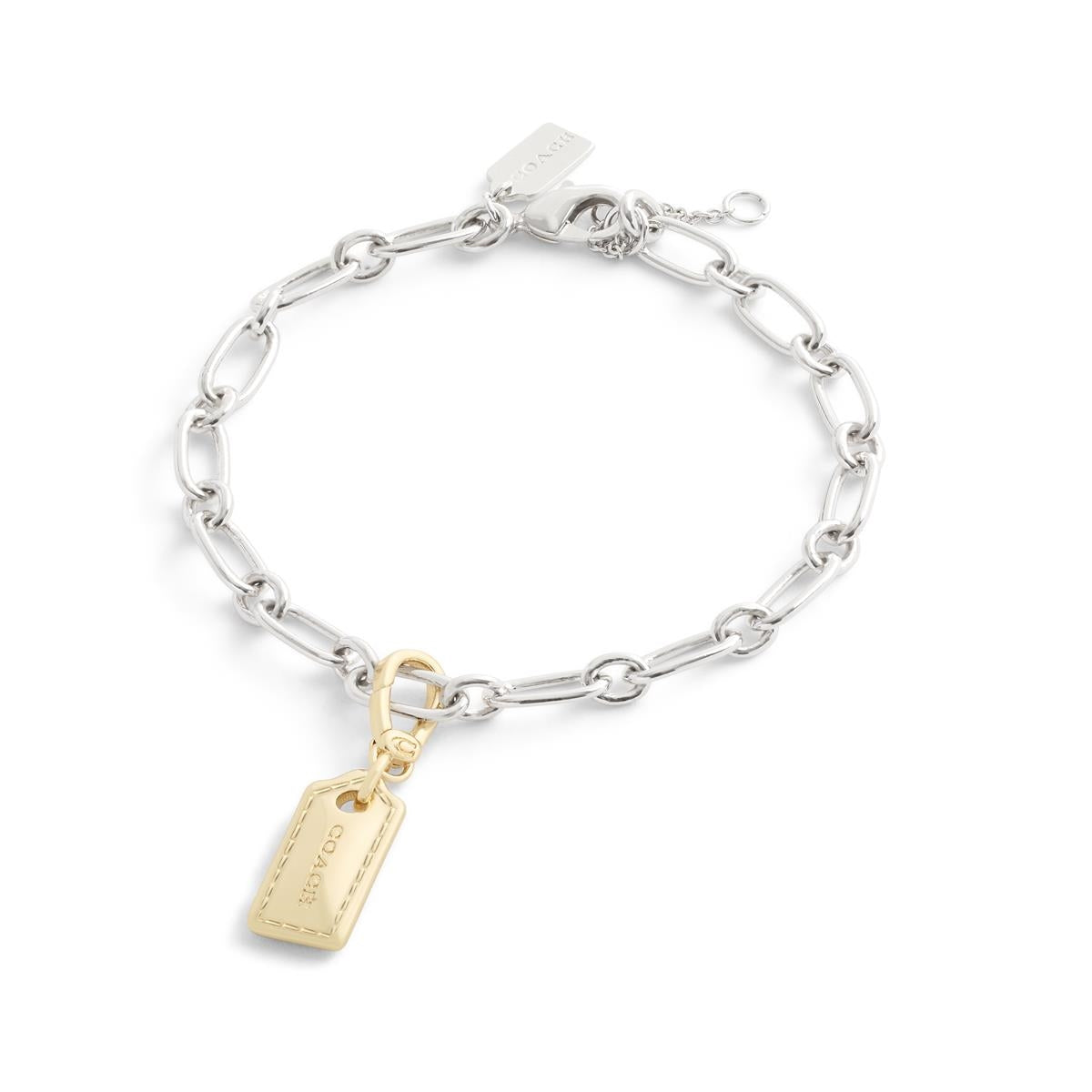Coach Gold Stitched Hangtag Charm