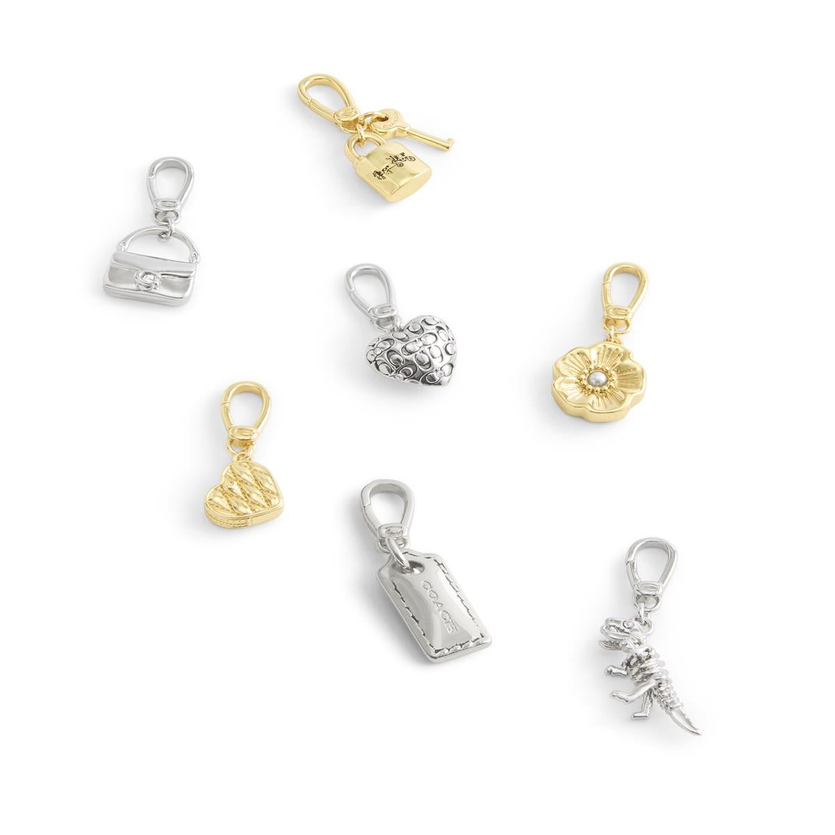 Coach Gold Signature Lock & Key Charm