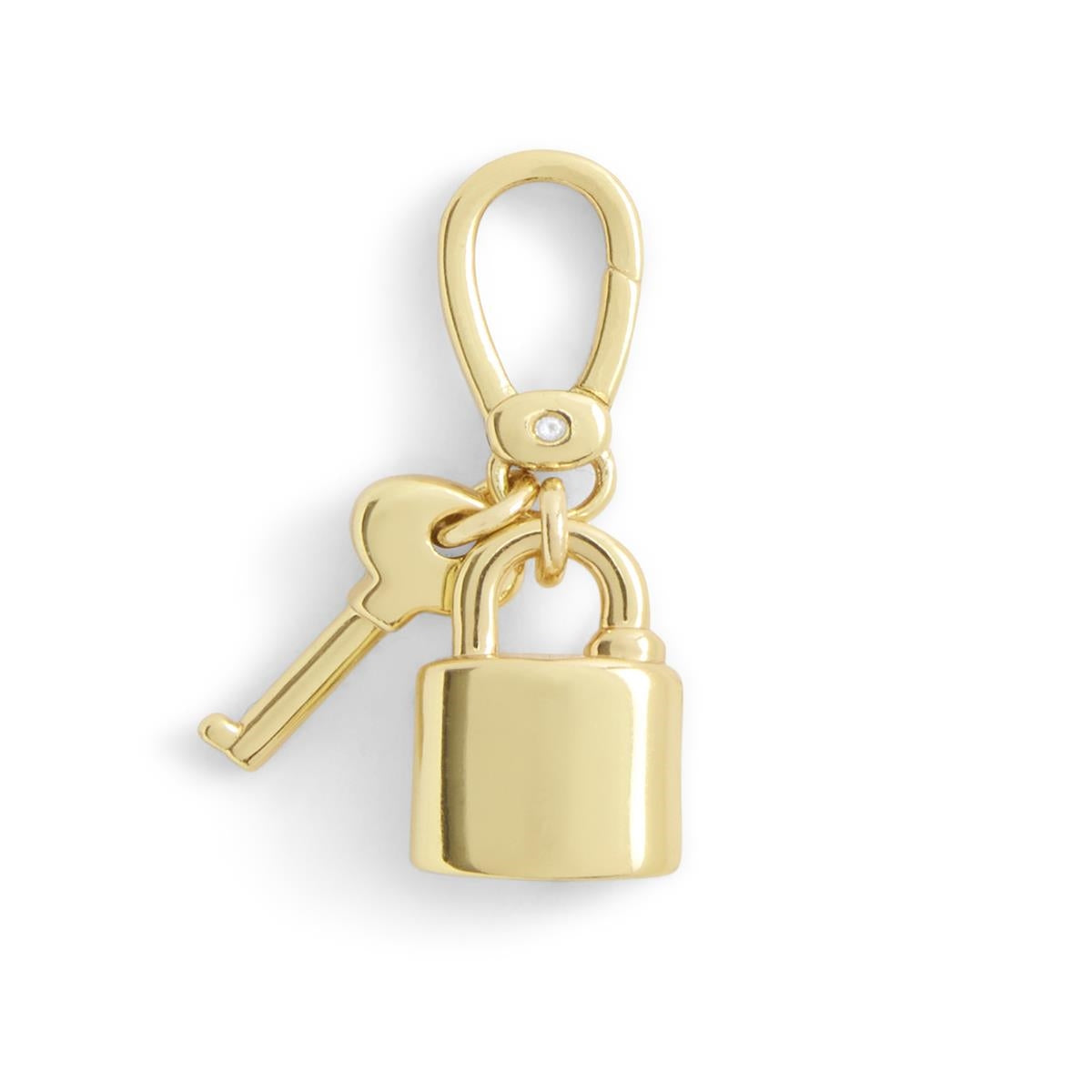 Coach Gold Signature Lock & Key Charm