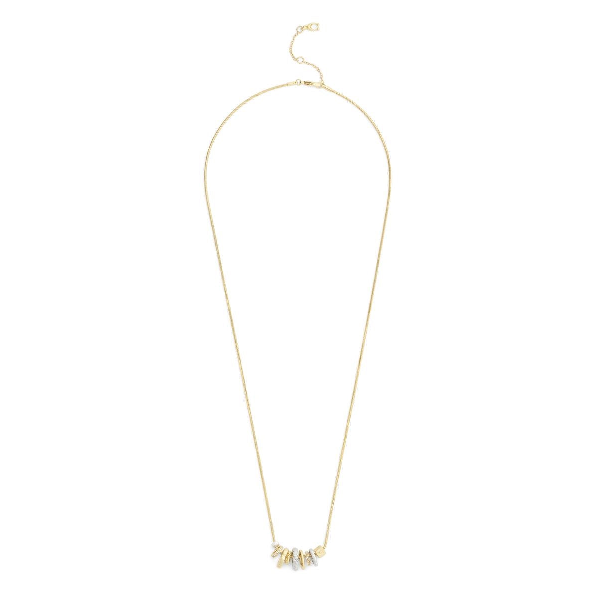 Coach Gold Signature Rondelle Charm Pendant Necklace