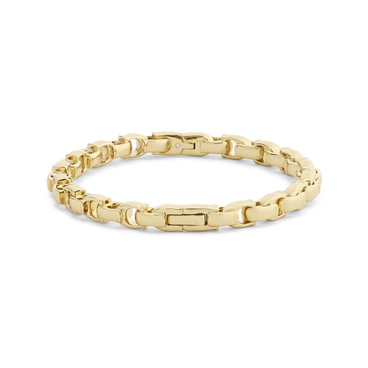 Coach Gold Signature C Link Bangle Bracelet