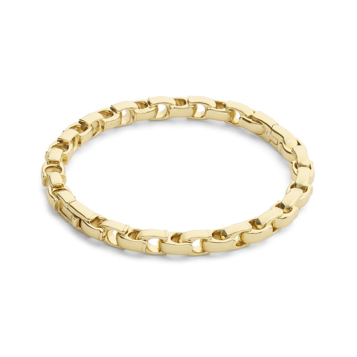 Coach Gold Signature C Link Bangle Bracelet