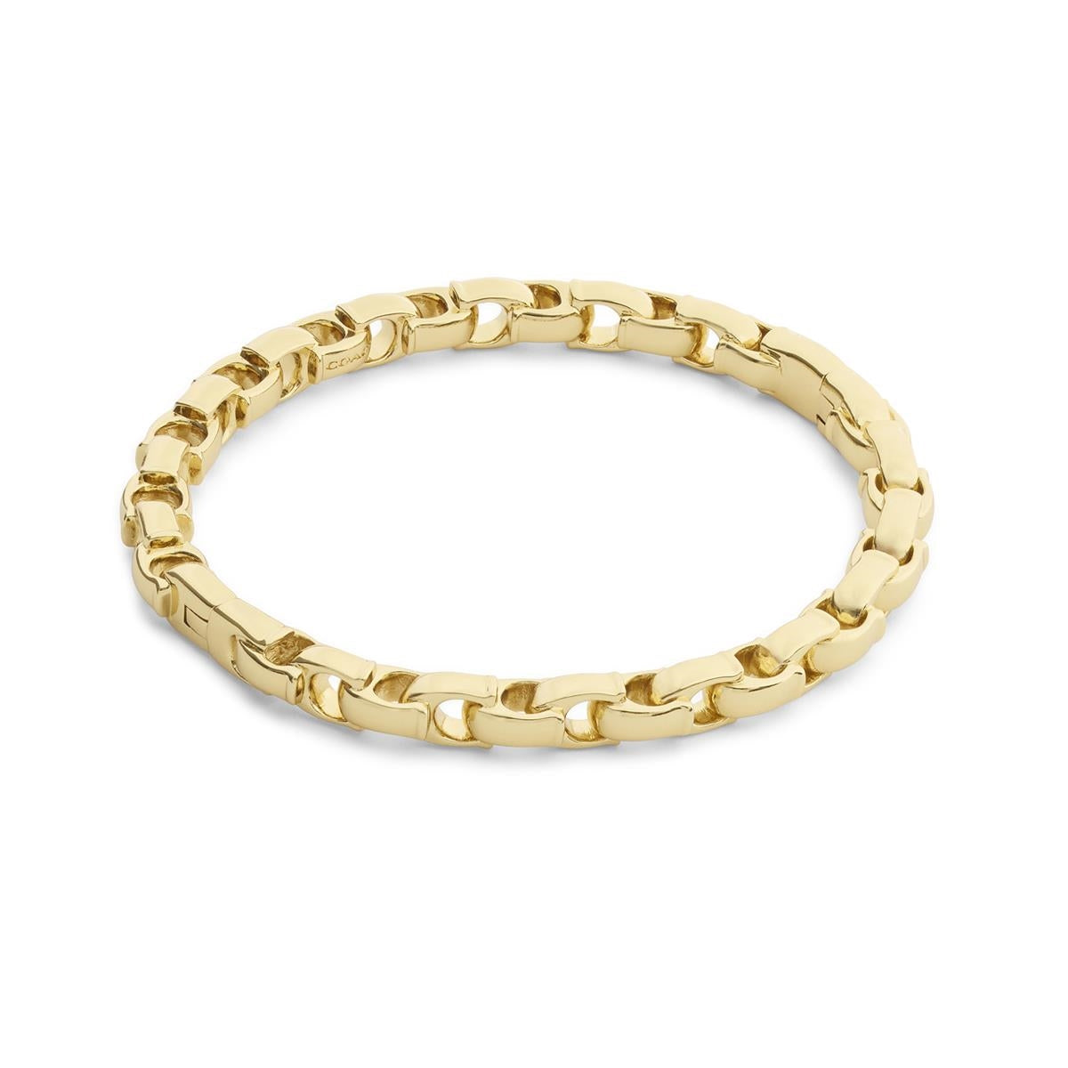 Coach Gold Signature C Link Bangle Bracelet