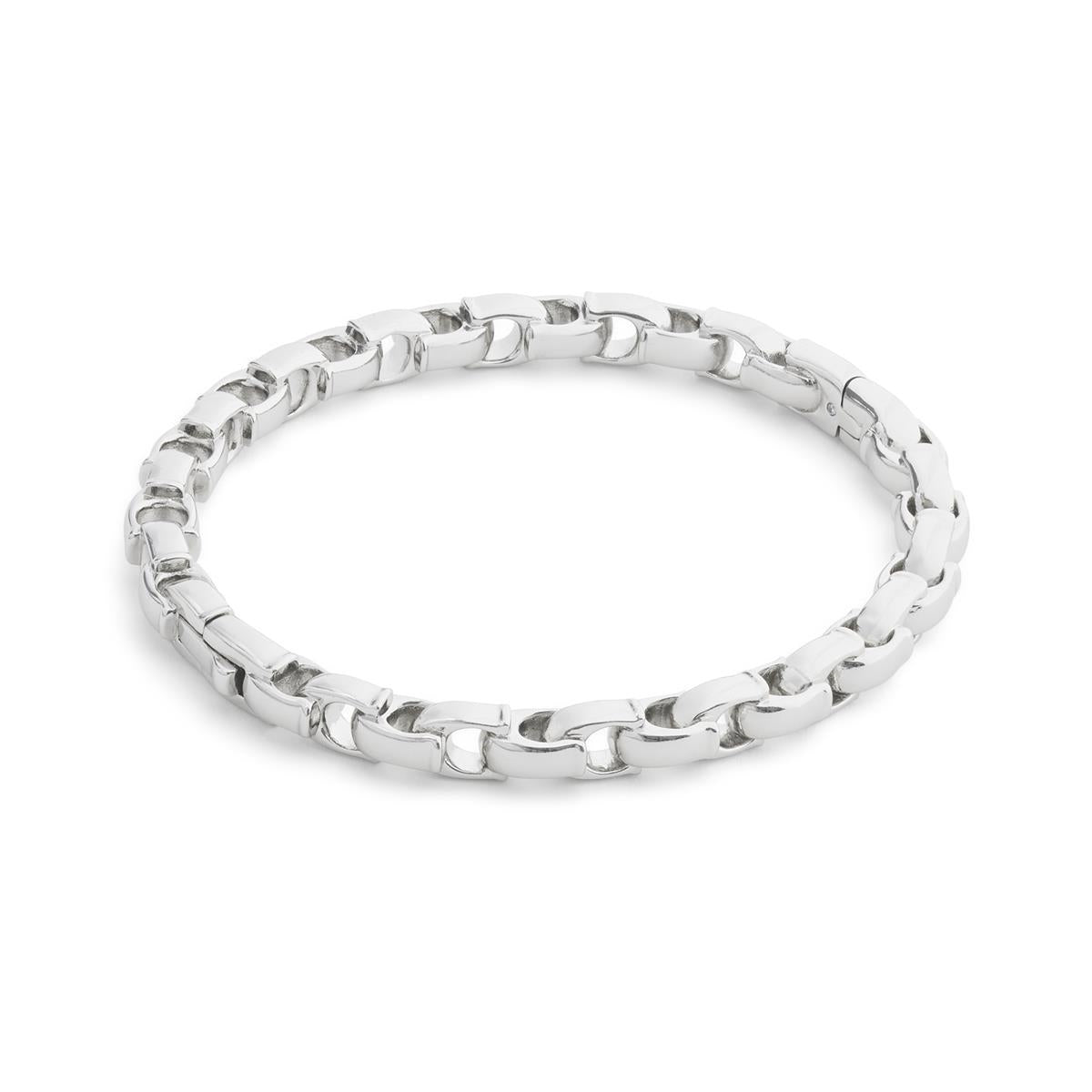 Coach Silver Signature C Link Bangle Bracelet