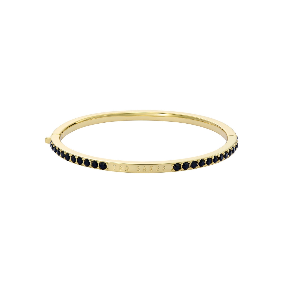 Ted Baker Gold Claudia Black Pavé Bangle