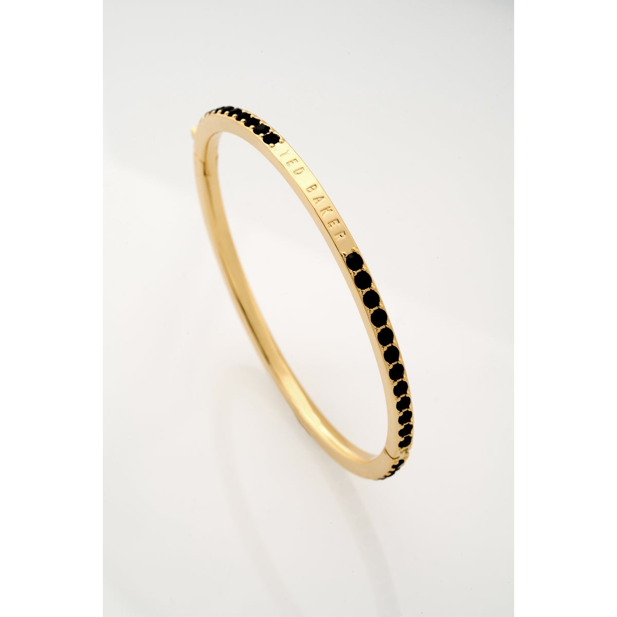 Ted Baker Gold Claudia Black Pavé Bangle