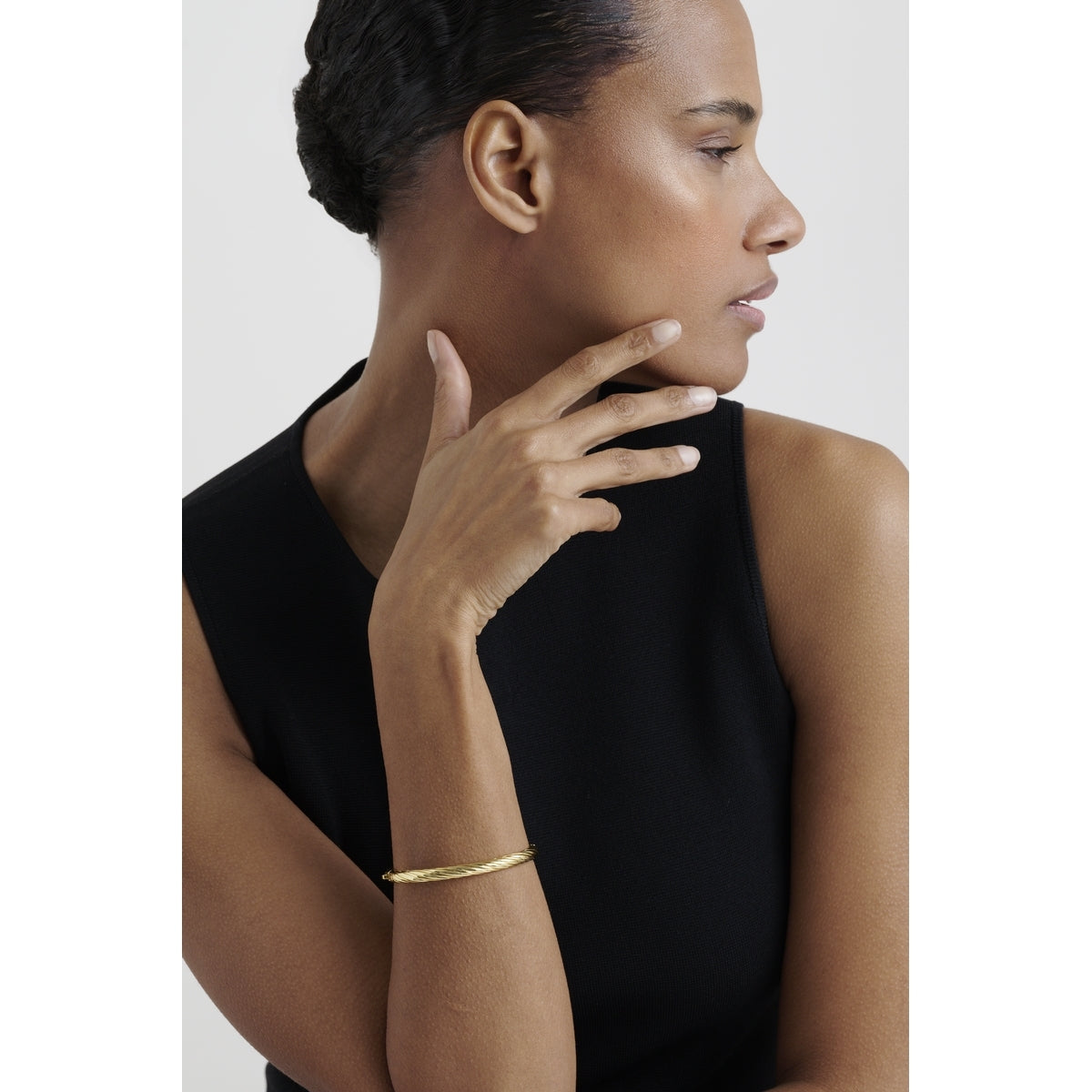 Ted Baker Gold Melissa Metal Twist Bangle