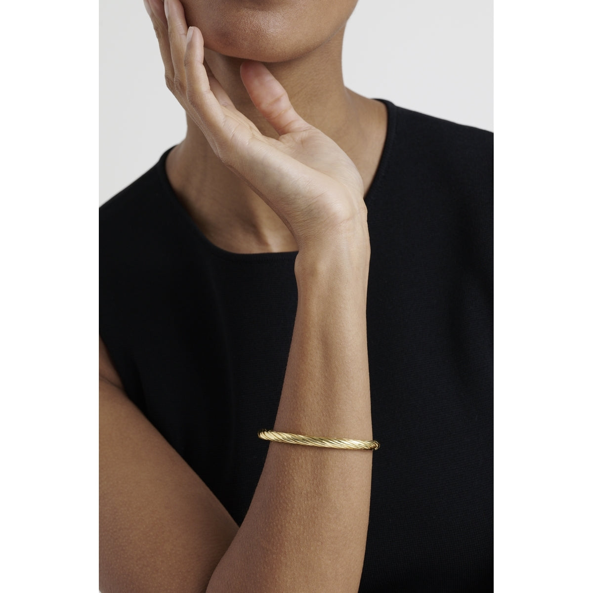 Ted Baker Gold Melissa Metal Twist Bangle
