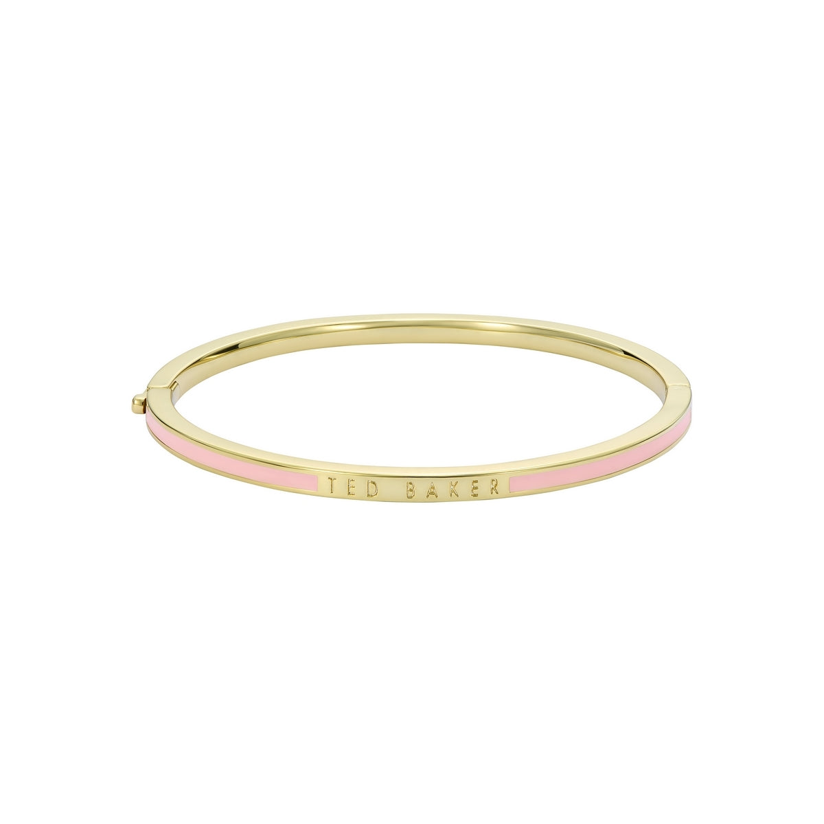 Ted Baker Gold Roley Pink Enamel Bangle