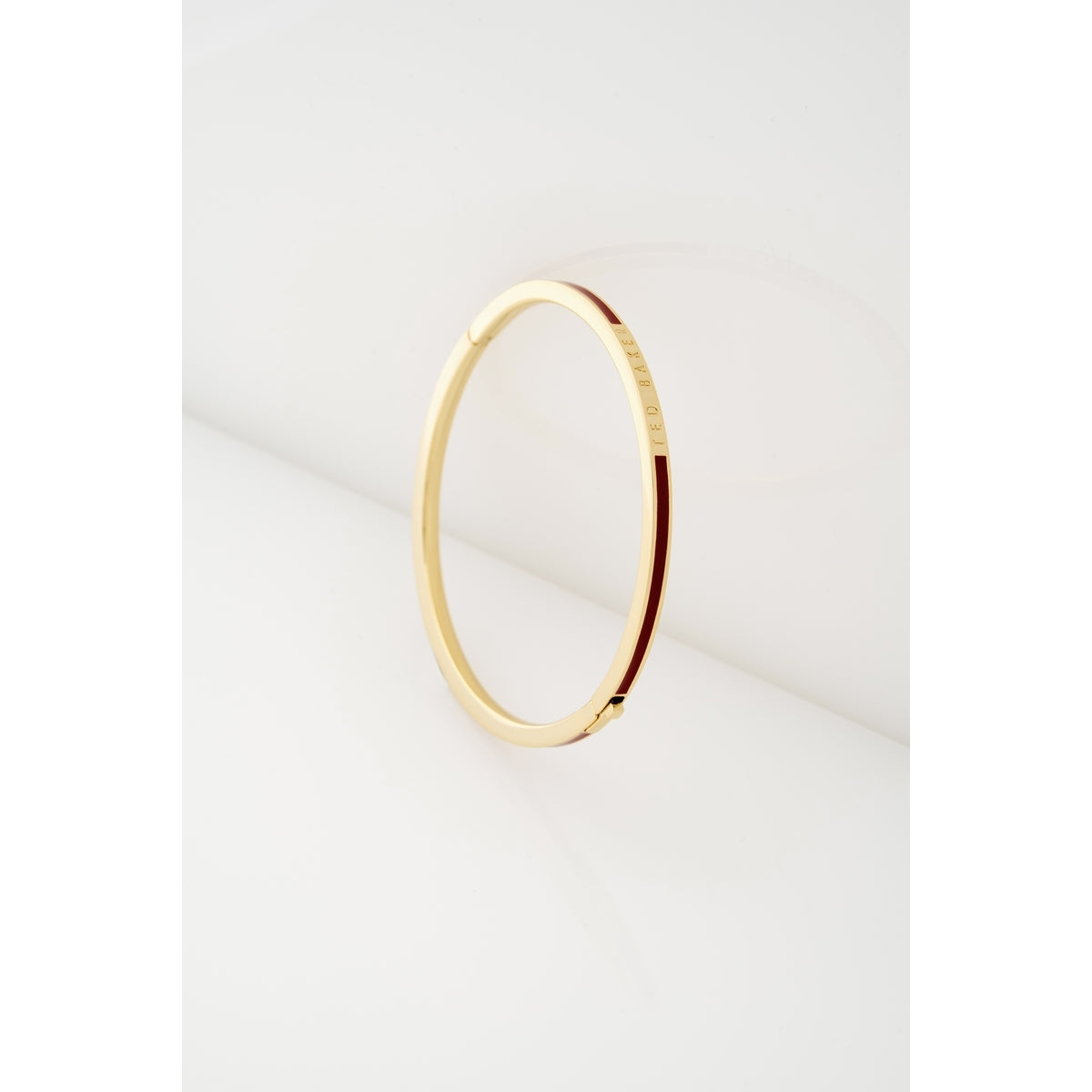 Ted Baker Gold Roley Red Emanel Bangle