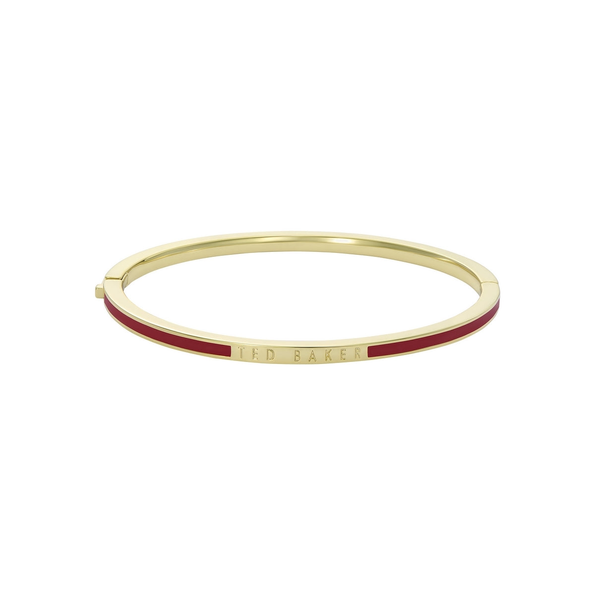 Ted Baker Gold Roley Red Emanel Bangle
