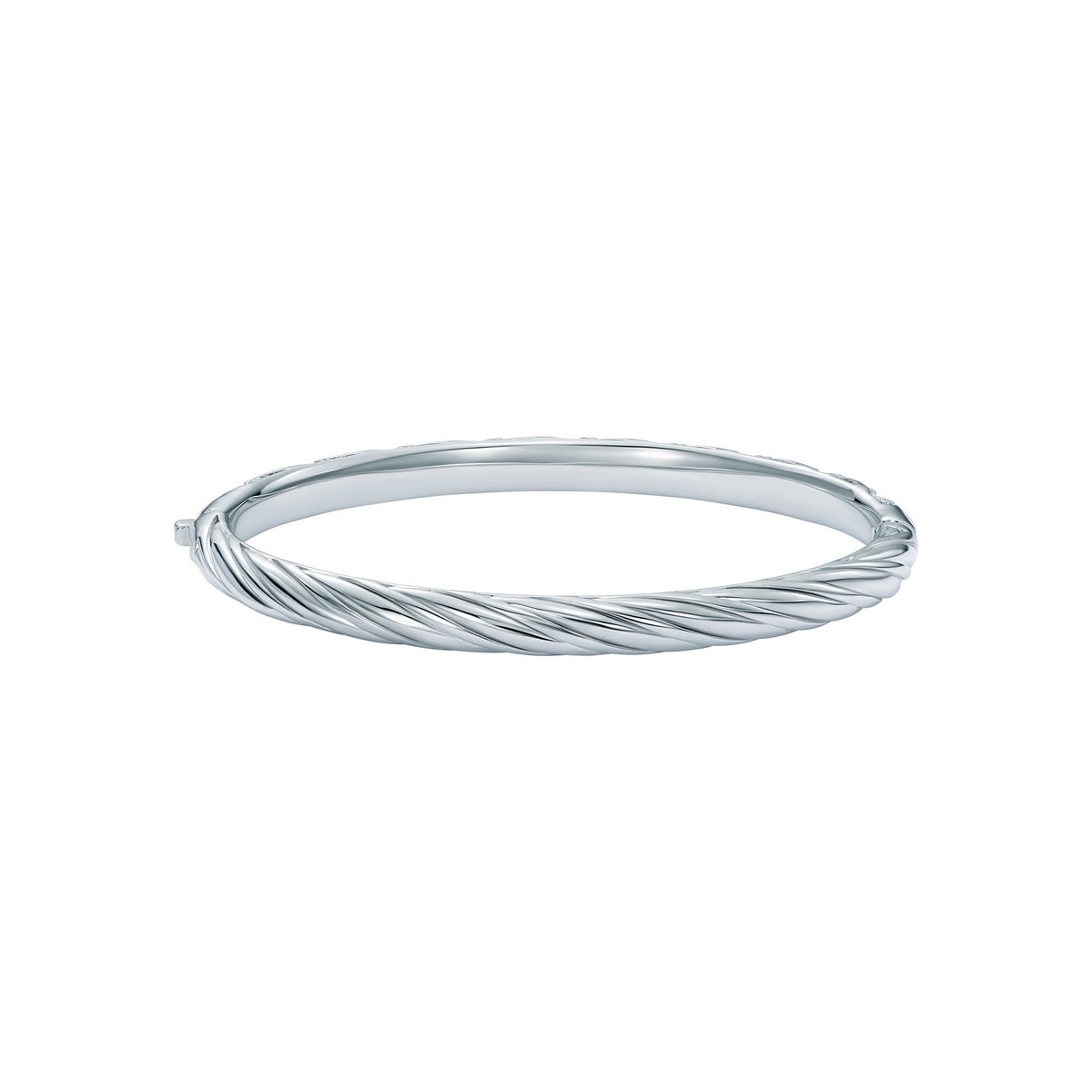 Ted Baker Silver Torvi Crystal Twist Bangle