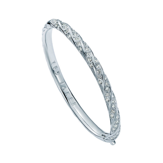 Ted Baker Silver Torvi Crystal Twist Bangle