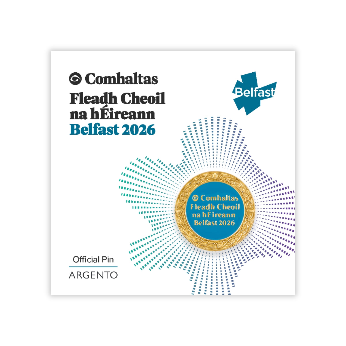 Argento Official Belfast Fleadh 2026 Lapel Pin