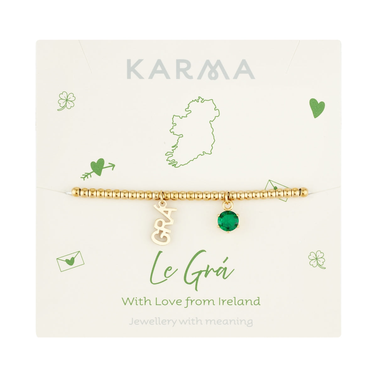 Karma Gold 14k Stainless Steel Le Grá Bracelet
