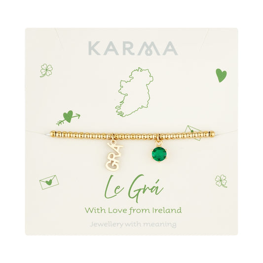 Karma Gold 14k Stainless Steel Le Grá Bracelet