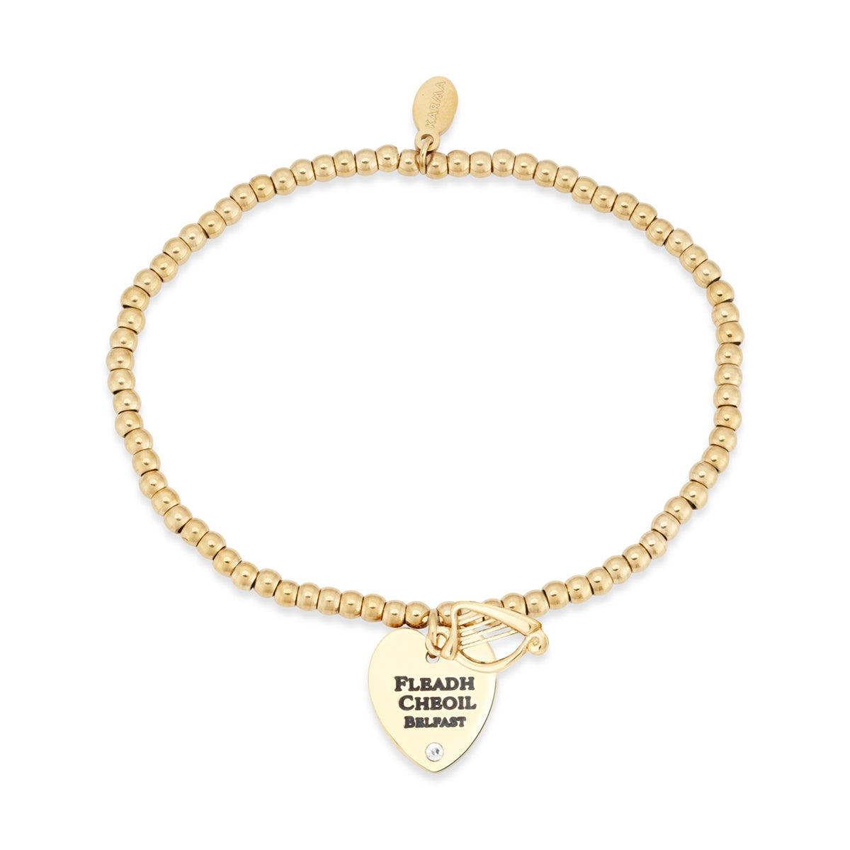 Over & Over Gold 14k Stainless Steel Fleadh Heart Bracelet