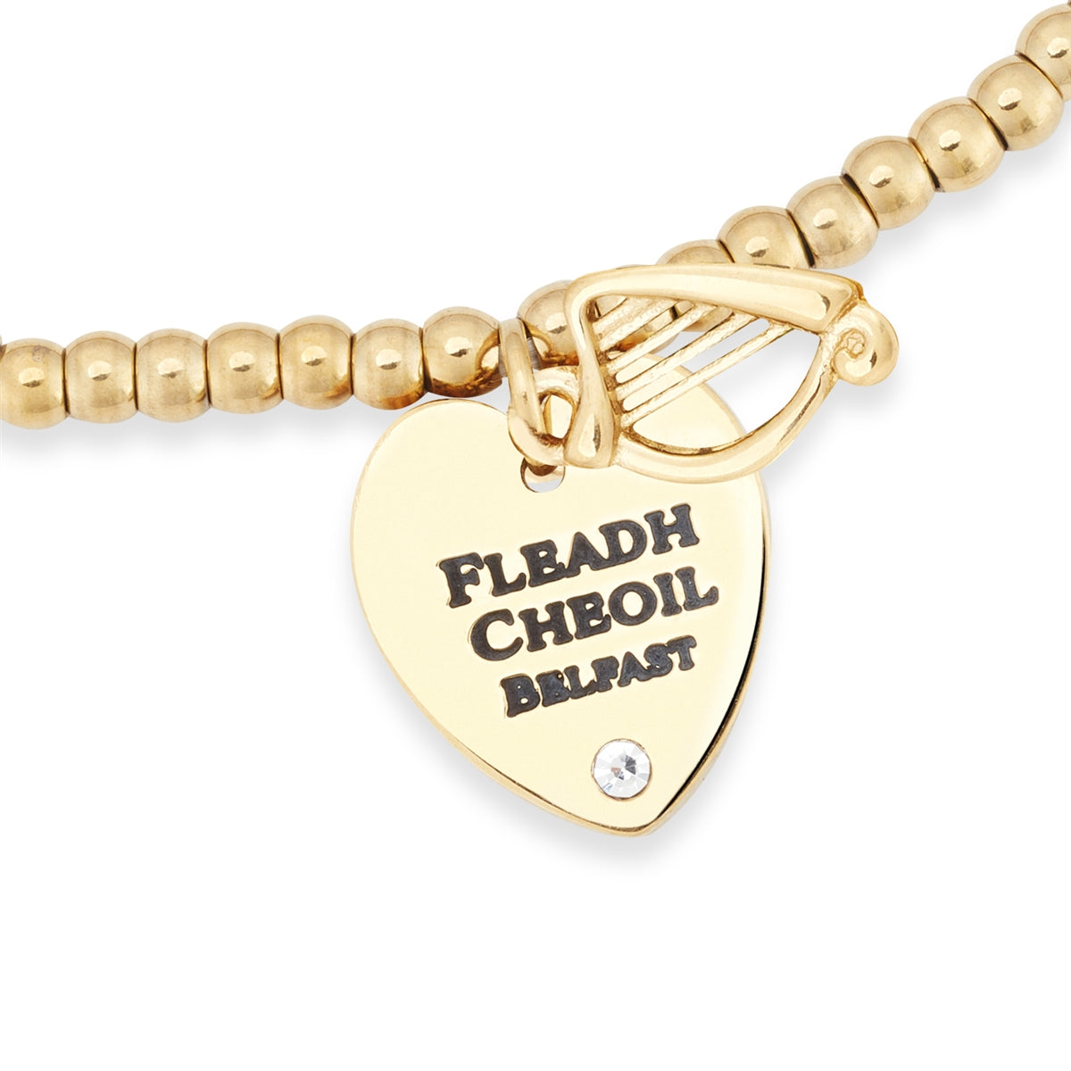Over & Over Gold 14k Stainless Steel Fleadh Heart Bracelet