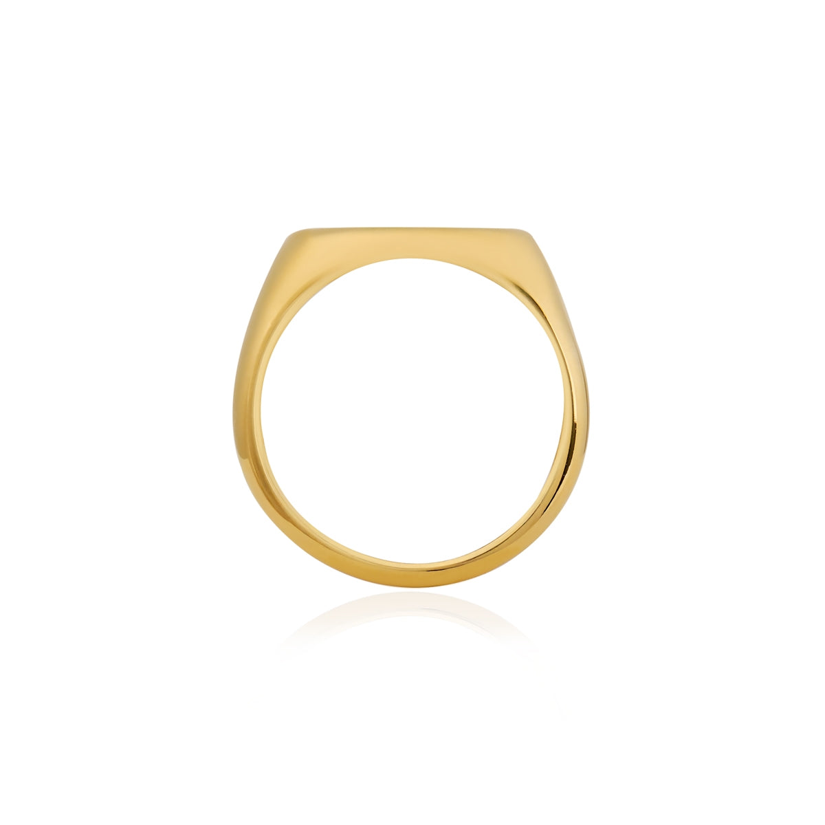 Over & Over Gold 14k Stainless Steel Grá Ring