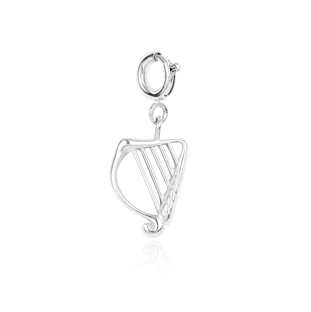 Over & Over Silver Stainless Steel Ireland Charm Necklace Set