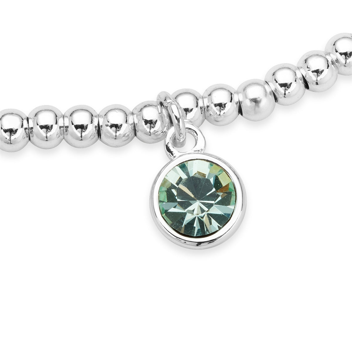 Karma Silver August Stretch Birthstone Bracelet
