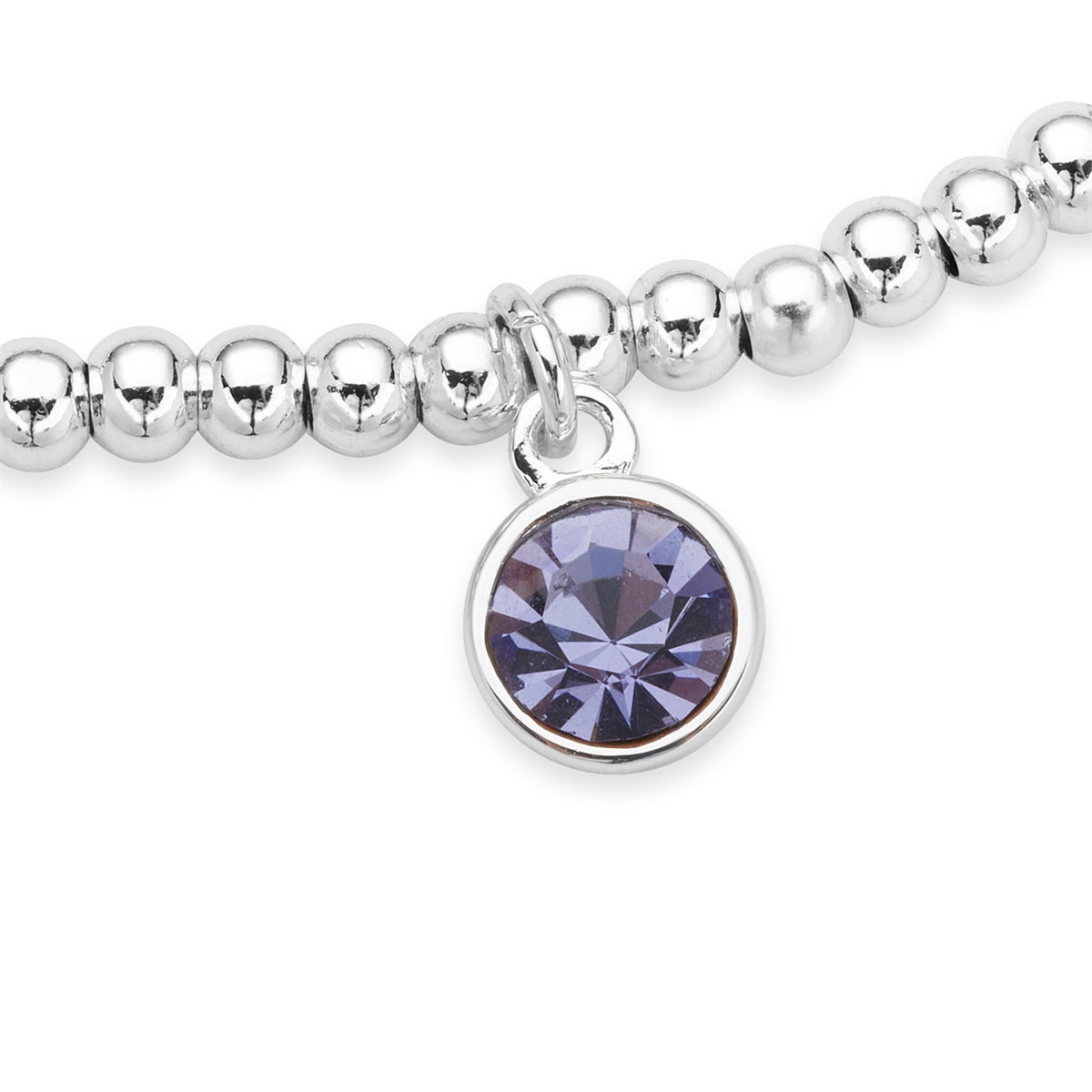 Karma Silver December Stretch Birthstone Bracelet