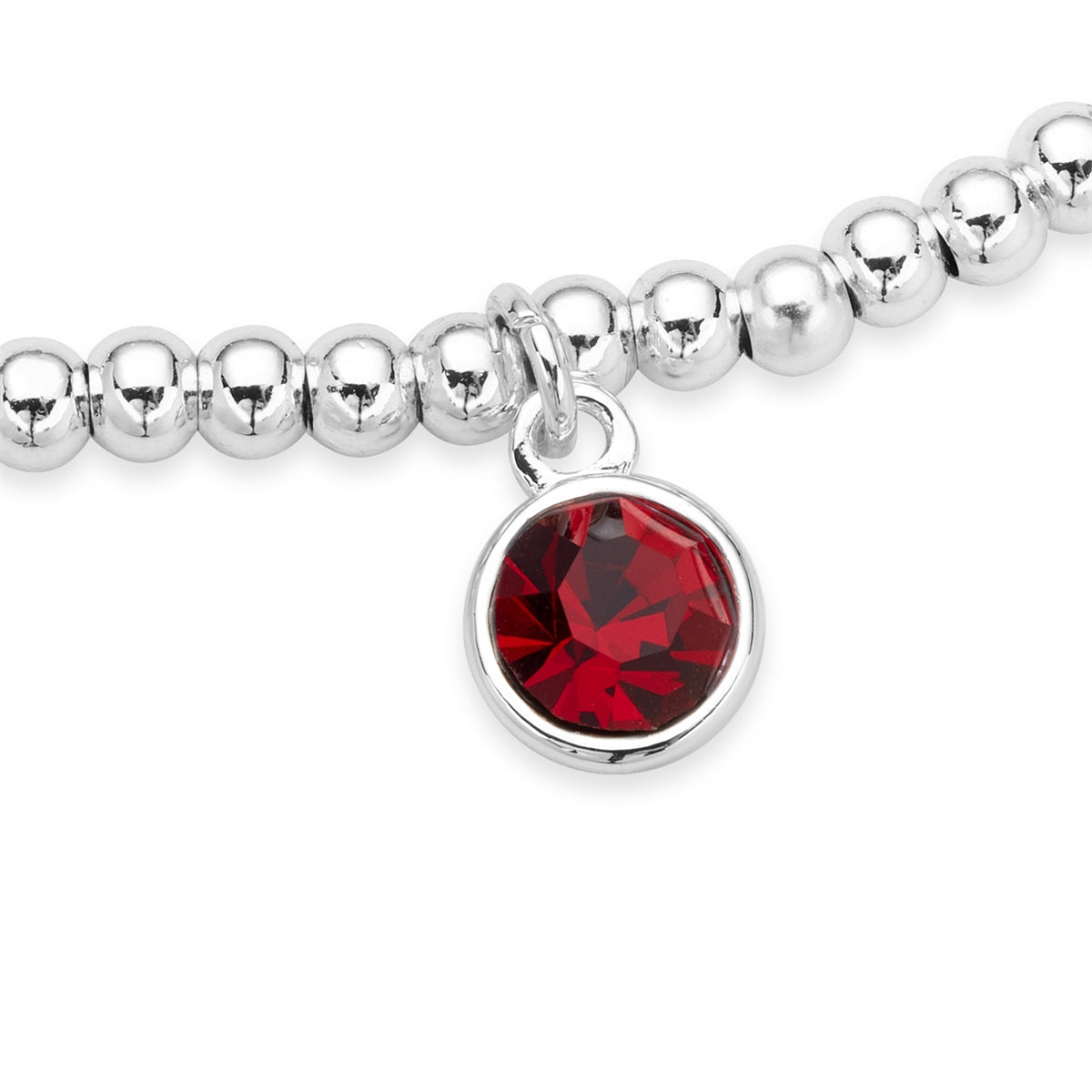 Karma Silver January Stretch Birthstone Bracelet