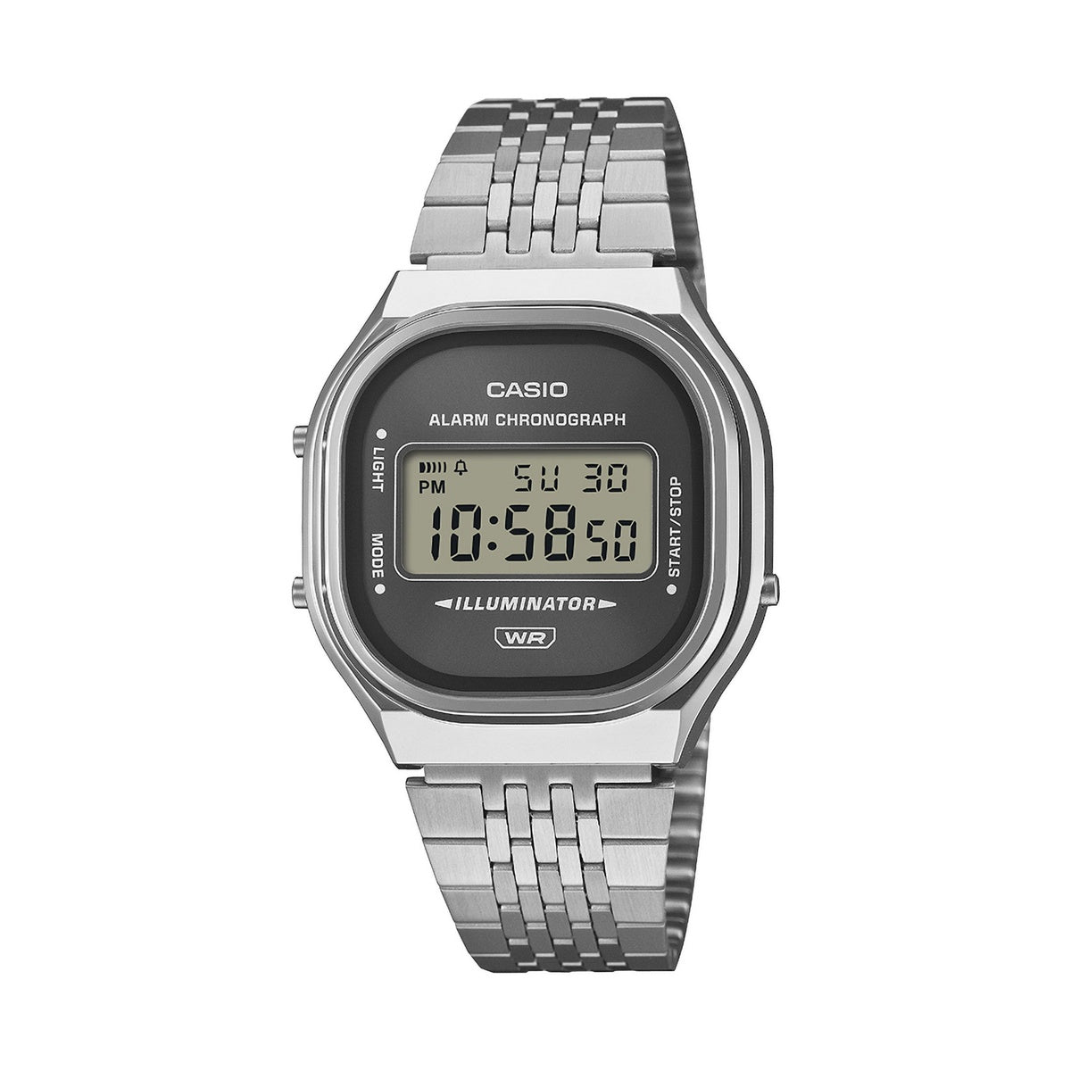 Casio A140WE-8AEF Vintage Sunray Silver Grey Watch