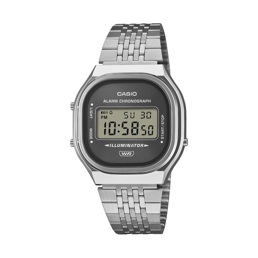 Casio A140WE-8AEF Vintage Sunray Silver Grey Watch