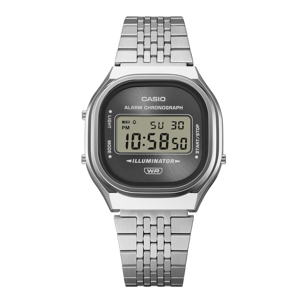 Casio A140WE-8AEF Vintage Sunray Silver Grey Watch