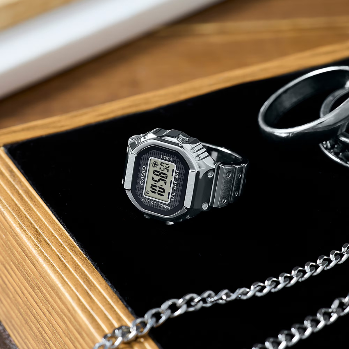 Casio CRW-001-1ER  Silver Ring Watch