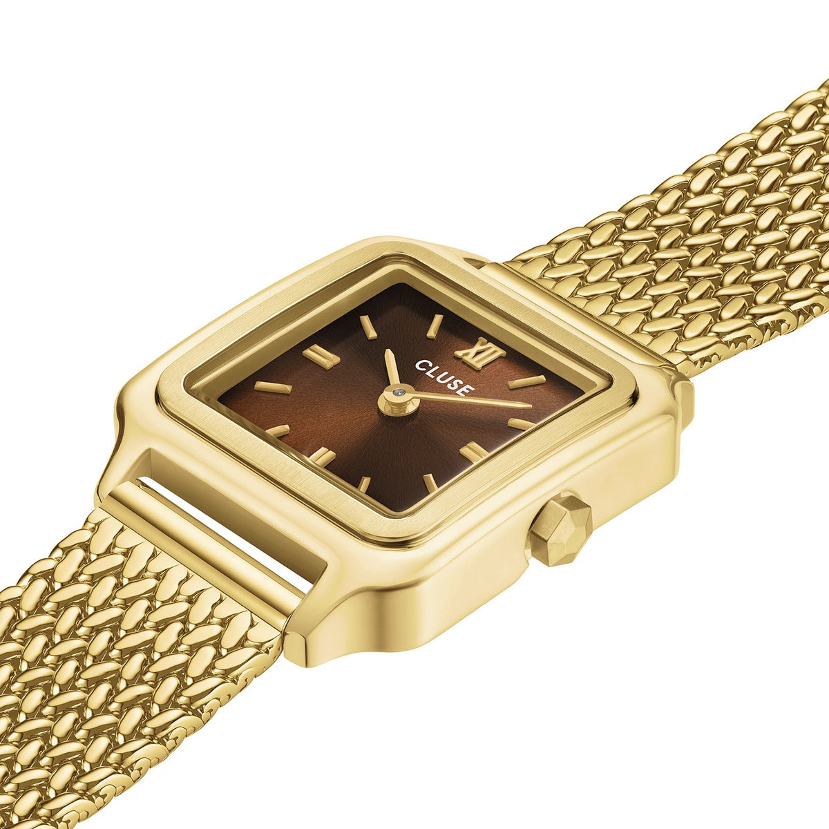 Cluse Gold Gracieuse Mini Brown Watch