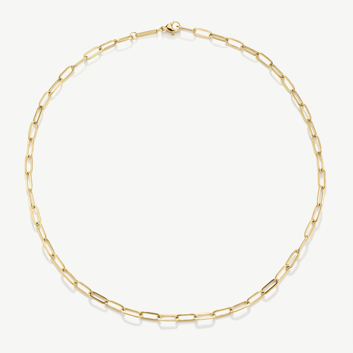 D.Louise Gold Paperclip Chain Necklace