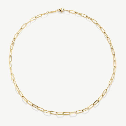 D.Louise Gold Paperclip Chain Necklace