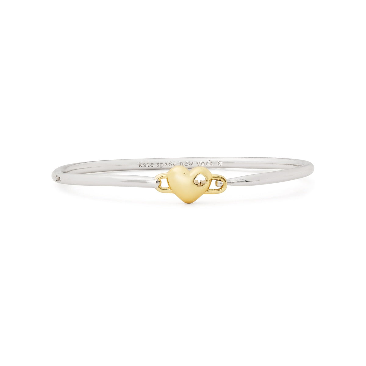 Kate Spade New York Gold Mix Padle Spade Heart Charm Bangle