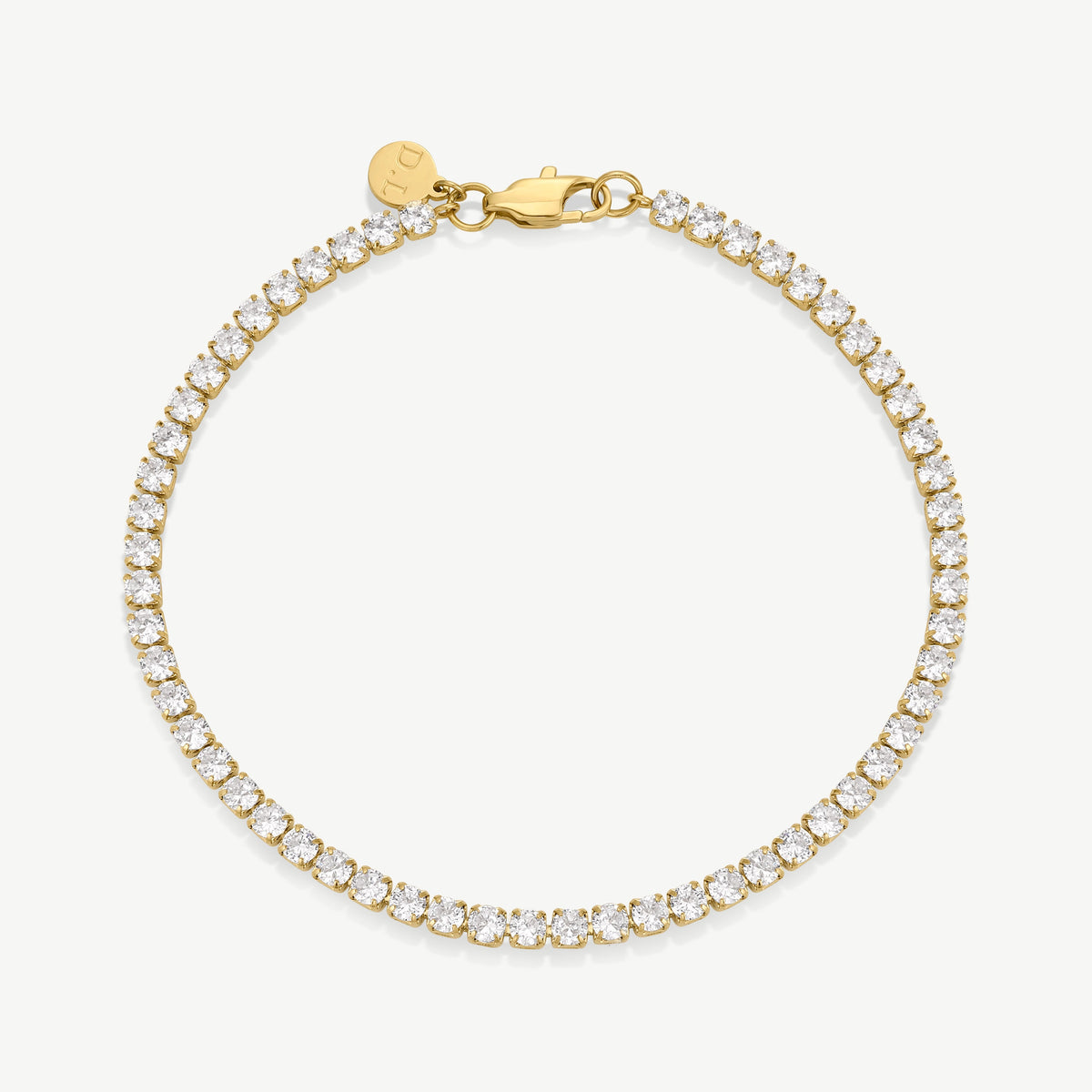 D.Louise Gold CZ Tennis Bracelet