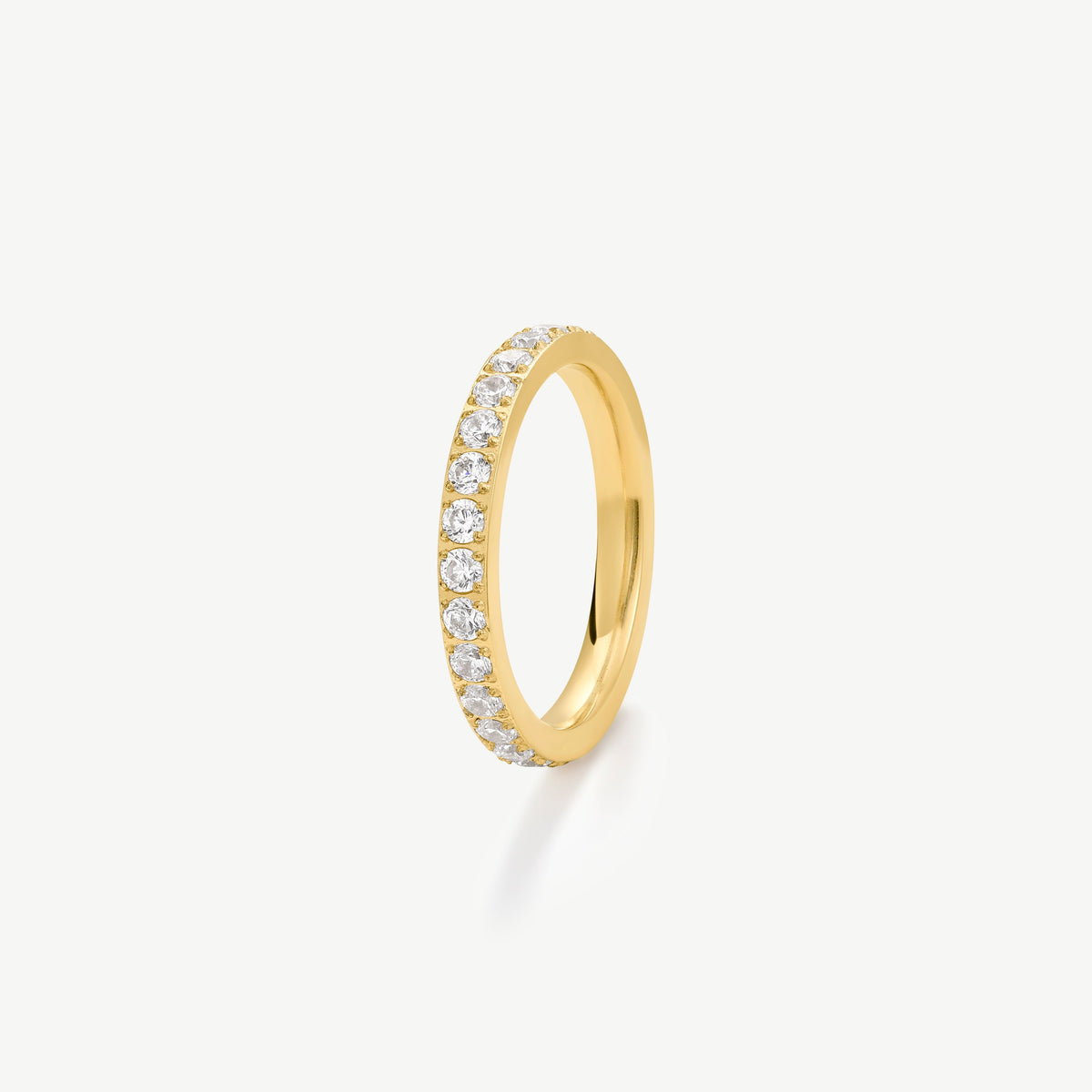 D.Louise Gold CZ Eternity Band Ring