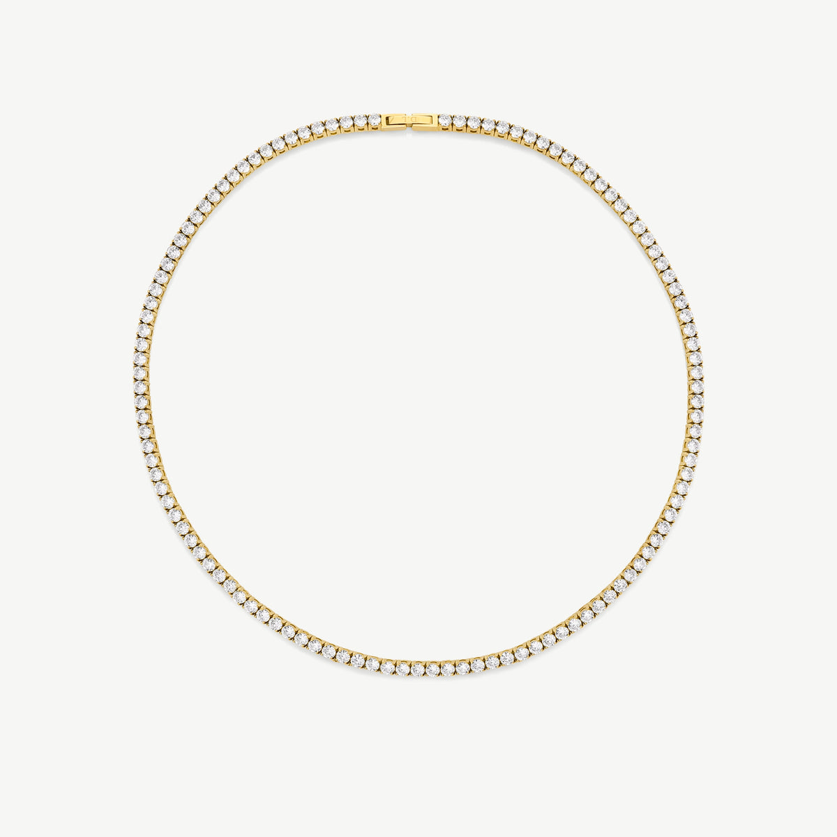 D.Louise Gold Luxe CZ Tennis Necklace